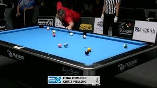 Biliard to'qnashuvi Mika Immonen vs Chris Melling