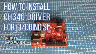 gizDuino UNO-SE CH340 Driver - Update driver online in Device Manager Option#1