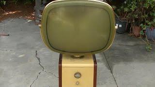 Philco Predicta Barberpole Television Restored to Working Order Vintage TV