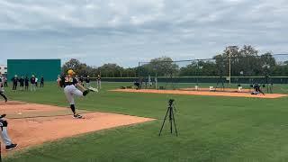 Paul Skenes' first bullpen of spring training