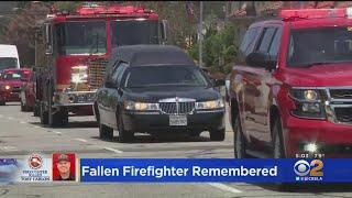 Procession For Fallen Acton Firefighter