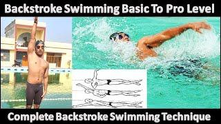 Learn Backstroke Swimming From Basic To Pro Level In Hindi |Swimming Tips In Hindi| |Back Swim|