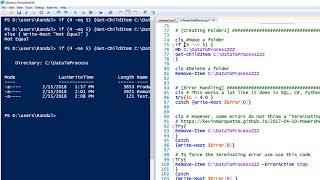 Working with PowerShell to perform SQL tasks