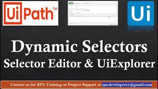 Dynamic Selectors in UiPath | Pass Variables and Wildcards in Selector | Uipath Selector Dynamic