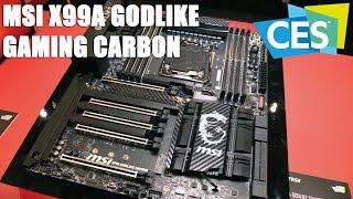 MSI X99 Godlike Gaming Carbon Edition Motherboard (CES 2016) | Allround-PC.com