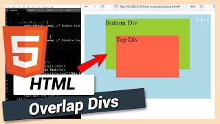 How to Overlay a Div on Another Div | HTML and CSS Tutorial