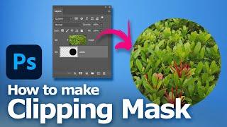 How to create clipping mask in Photoshop with shortcut