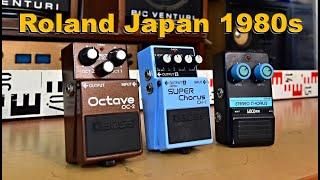 Roland Japan Guitar Effect - BOSS Octave OC-2, BOSS SUPER Chorus CH-1, LOCO BOX STEREO CHORUS CH-01