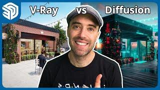 Rendering Face-Off: Diffusion vs V-Ray