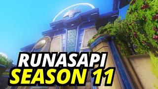 Season 11 (New map Runasapi) Gameplay - (PC No Commentary) Overwatch 2