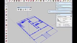 Part 2: Import DWG and organize SketchUp Model