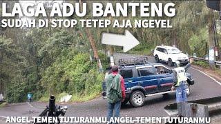 Pajero Dan Panther Hampir Adu Banteng Di Tanjakan Sikut Arah Bromo Akibat Mengabaikan Relawan