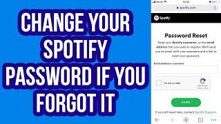 How to Change Spotify Account Password if Forgotten from Phone (2022)