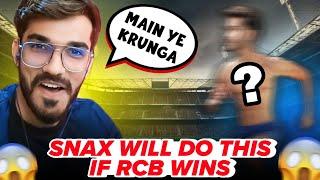 Snax Will Do This “If RCB Wins” *BGMI HIGHLIGHT!