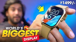 The World's *BIGGEST DISPLAY* Calling Smartwatch Under ₹2000 ️ Fire-Boltt HUNTER Smartwatch Review!