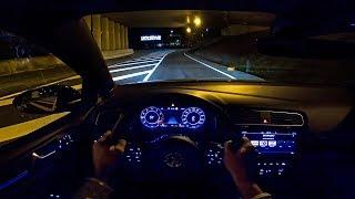 VW Golf R MK7.5 2.0 TSI 310HP Akrapovic NIGHT DRIVE POV by AutoTopNL