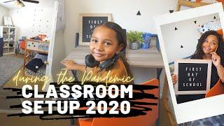 Virtual Learning Classroom Setup at Home during a Pandemic!! l HOMESCHOOL 2020