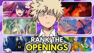 RANK THE ANIME OPENING WITHOUT KNOWING THE NEXT ONE!