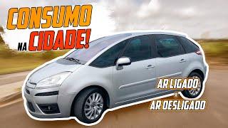 CONSUMO MÉDIO NA CIDADE | A/C LIGADO E DESLIGADO - CITROEN C4 PICASSO