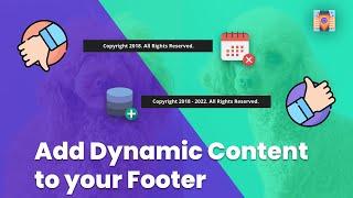 How to add a Dynamic Copyright Date in your footer using Divi Dynamic Content