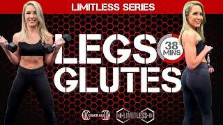 LIMITLESS #8 Legs Day Dumbbell Workout (38 mins) Coach Ali Legs & Booty Workout at Home 