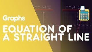 Equation Of A Straight Line y=mx+c | Graphs | Maths | FuseSchool