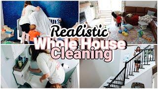 Whole House Clean With Me 2023 All Day Realistic Cleaning Motivation for Stay at Home Moms