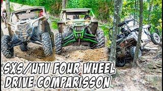 SXS/UTV - Four Wheel Drive System Comparison - Can-Am vs Polaris vs Arctic Cat 4WD/4X4/AWD/Visco-Lok