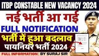 202 नई भर्ती ️ ITBP CONSTABLE PIONEER NEW VACANCY 2024 ITBP NEW RECRUITMENT 2024 FULL DETAILS SURAJ