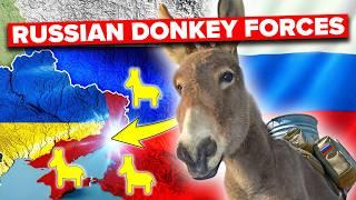 Russia Starts Using DONKEYS as They Run Out of Everything Else!