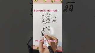 Butterfly method #mathstricks #maths #edutricks #shortvideo #shorts #viralvideo