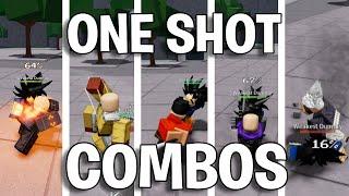 (UPDATED)TRUE ONE SHOT COMBOS FOR EVERY CHARACTER (Strongest battlegrounds)