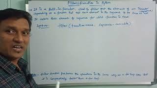 Filter Function in Python | filter function | Python Programming | Telugu