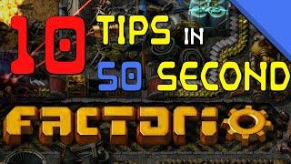 10 Factorio tips in 50 seconds!