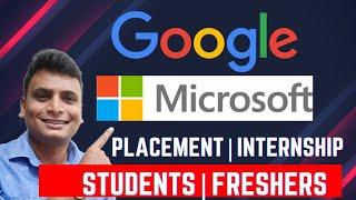 Biggest Hiring 2024 ‼️ Google Microsoft Official Launch Internship For Students & Freshers | SDE