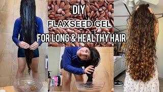 DIY flaxseed gel for long and hydrated hair