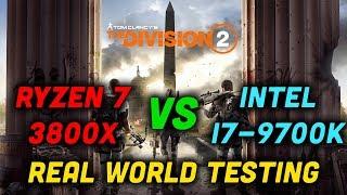 Ryzen 7 3800X vs i7-9700K — RX 5700 XT vs RTX 2070 Super — The Division 2 — Real World Testing