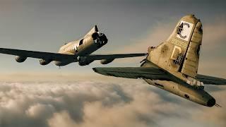 Als das Heck einer B-17 mit einem Bordschützen abstürzte