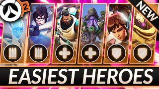 3 EASIEST HEROES for EVERY ROLE - Best Picks (NEW Mid-Season 5 Patch) - Overwatch 2 Tier List Guide