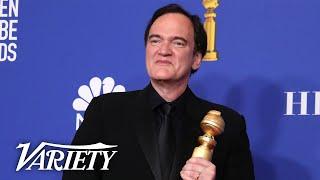Quentin Tarantino Wins for 'Once Upon a Time in Hollywood' - Full Golden Globes Backstage Speech