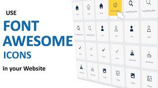How to use Font Awesome Icons in your website | Cool icons in your website