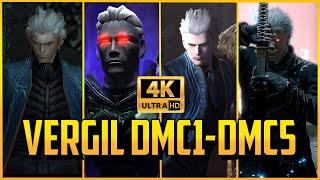Every Vergil Moment From DMC1-DMC5:SE In 4K【Devil May Cry 5: Special Edition】