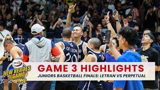 NCAA Jrs Basketball Letran vs. Perpetual (Finals Game 3 Highlights) | NCAA Season 99