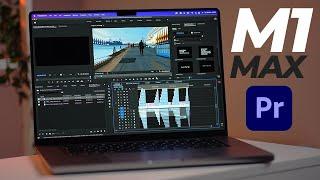 M1 MAX Macbook Pro - PREMIERE PRO Stress Test (BETTER Than I Was Expecting)