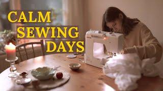 Hide from the world to find yourself 🪡 Cozy Sewing Vlog