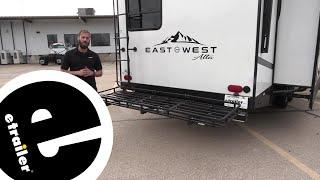 Installation: 24x84 etrailer Cargo Carrier for RV Bumper on a 2022 East to West Alta Travel Trailer