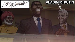 Vladimir Putin in Japan Anime Kengan Ashura / Barack Obama & Donald Trump & Hillary Clinton / Russia