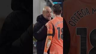 Pep Guardiola GOES OFF at Stefan Ortega after Manchester City blew a two-goal lead  #PremierLeague