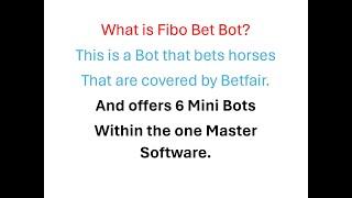 Fibonacci horse betting bot, using betfair