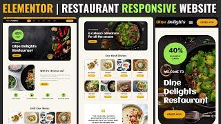  ELEMENTOR PRO Tutorial: Create a Fully Responsive RESTAURANT WEBSITE in WordPress